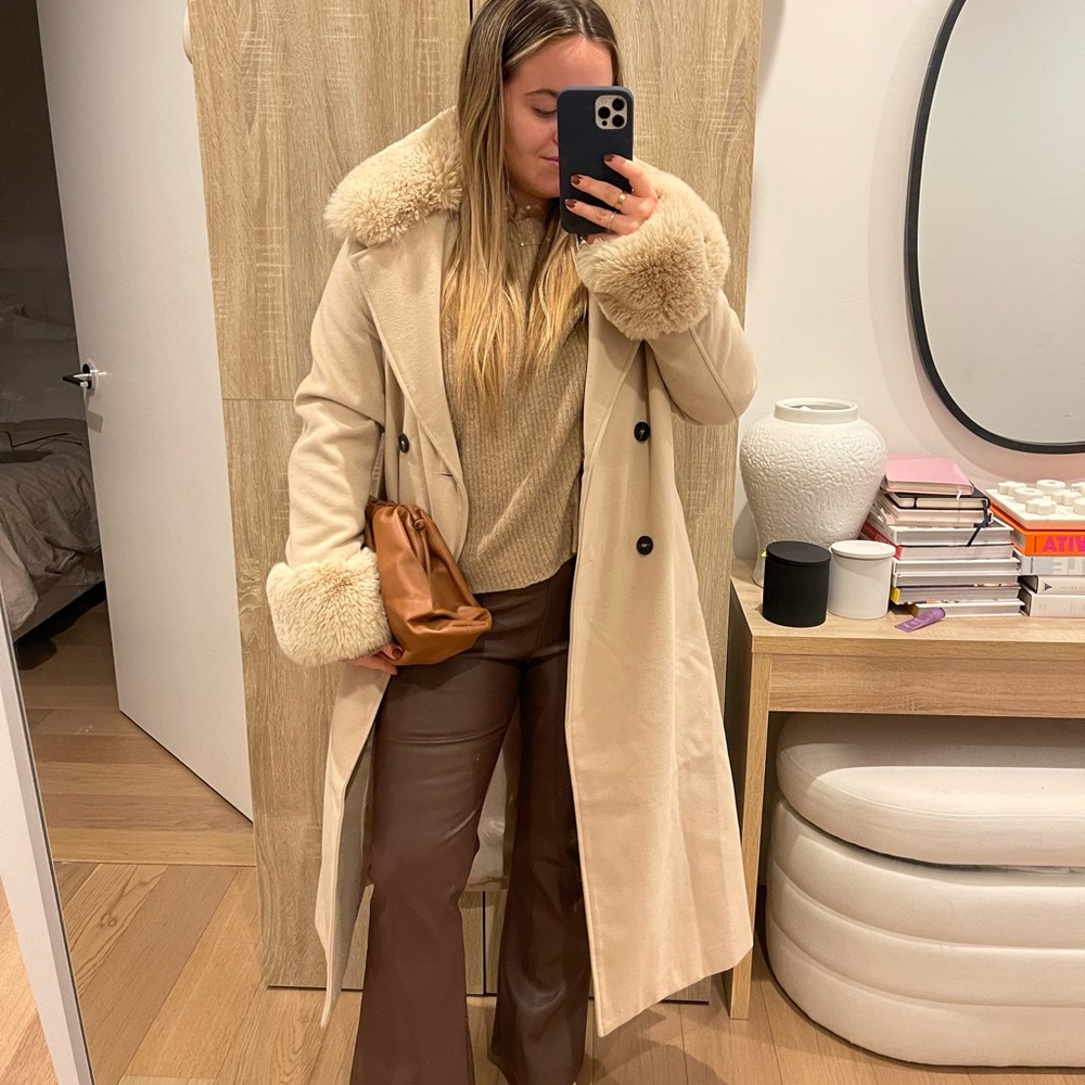 Tan coat from Nastygal